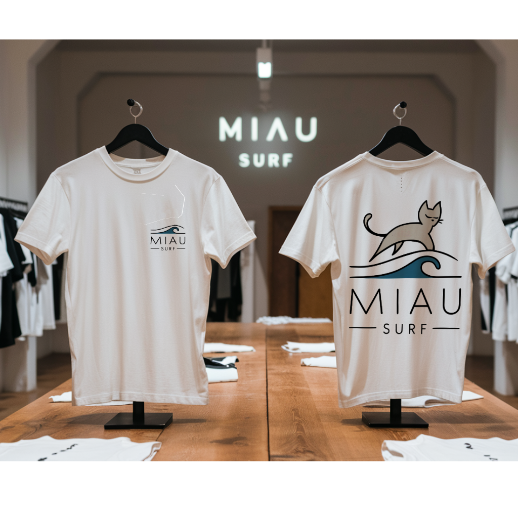 CAMISETA MIAU SURF