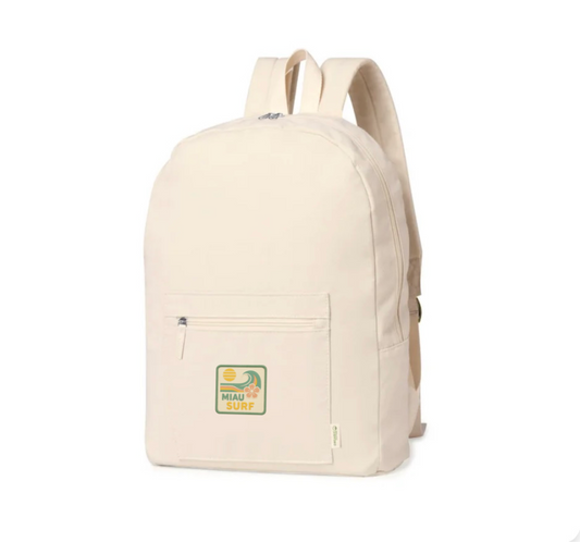 MOCHILA MIAU SURF CON PARCHE BORDADO