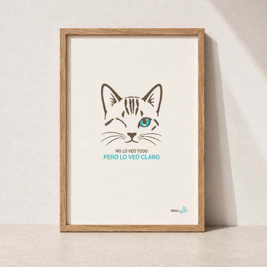 Lámina Lila X Miau