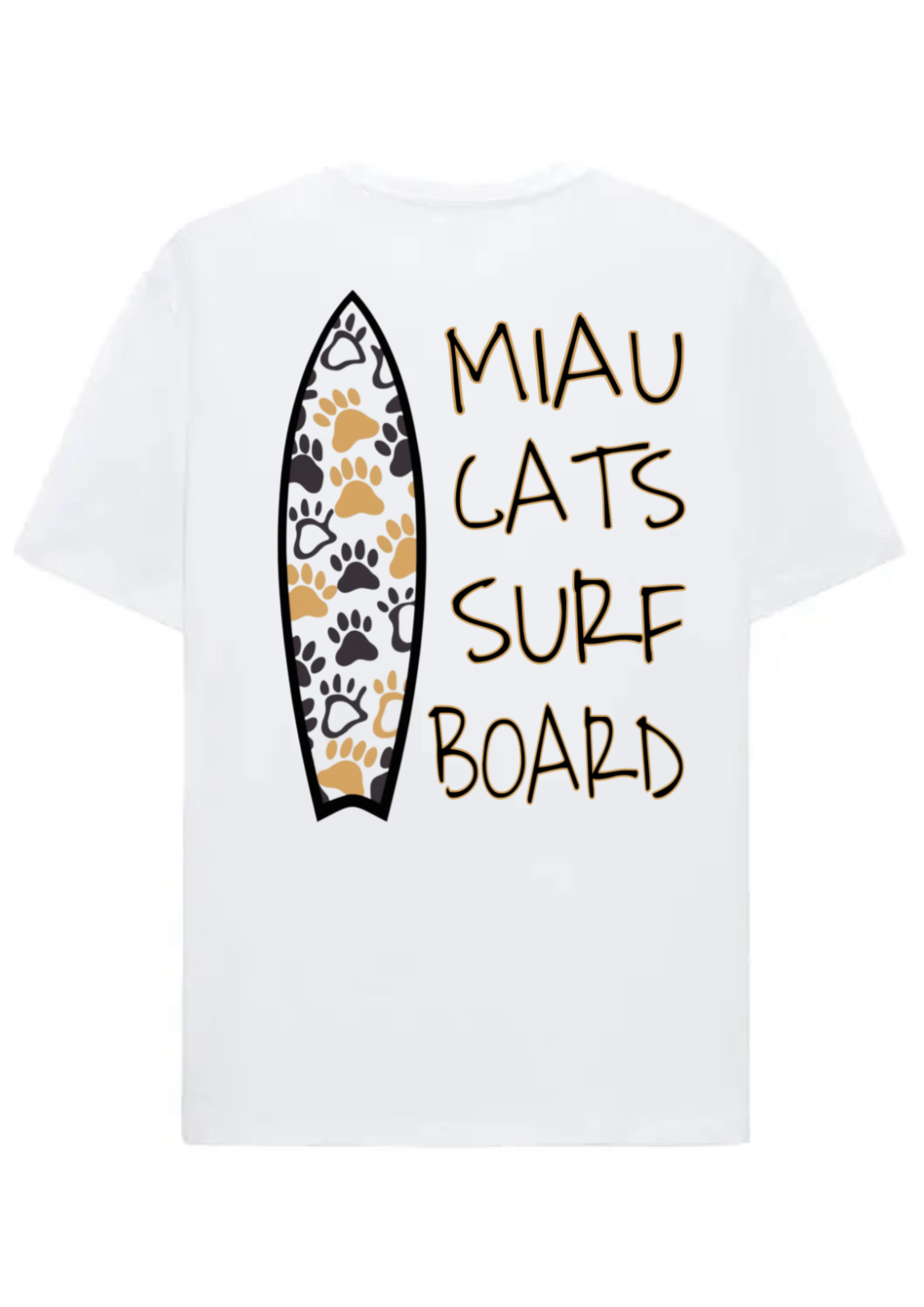 CAMISETA CATS SURF BOARD