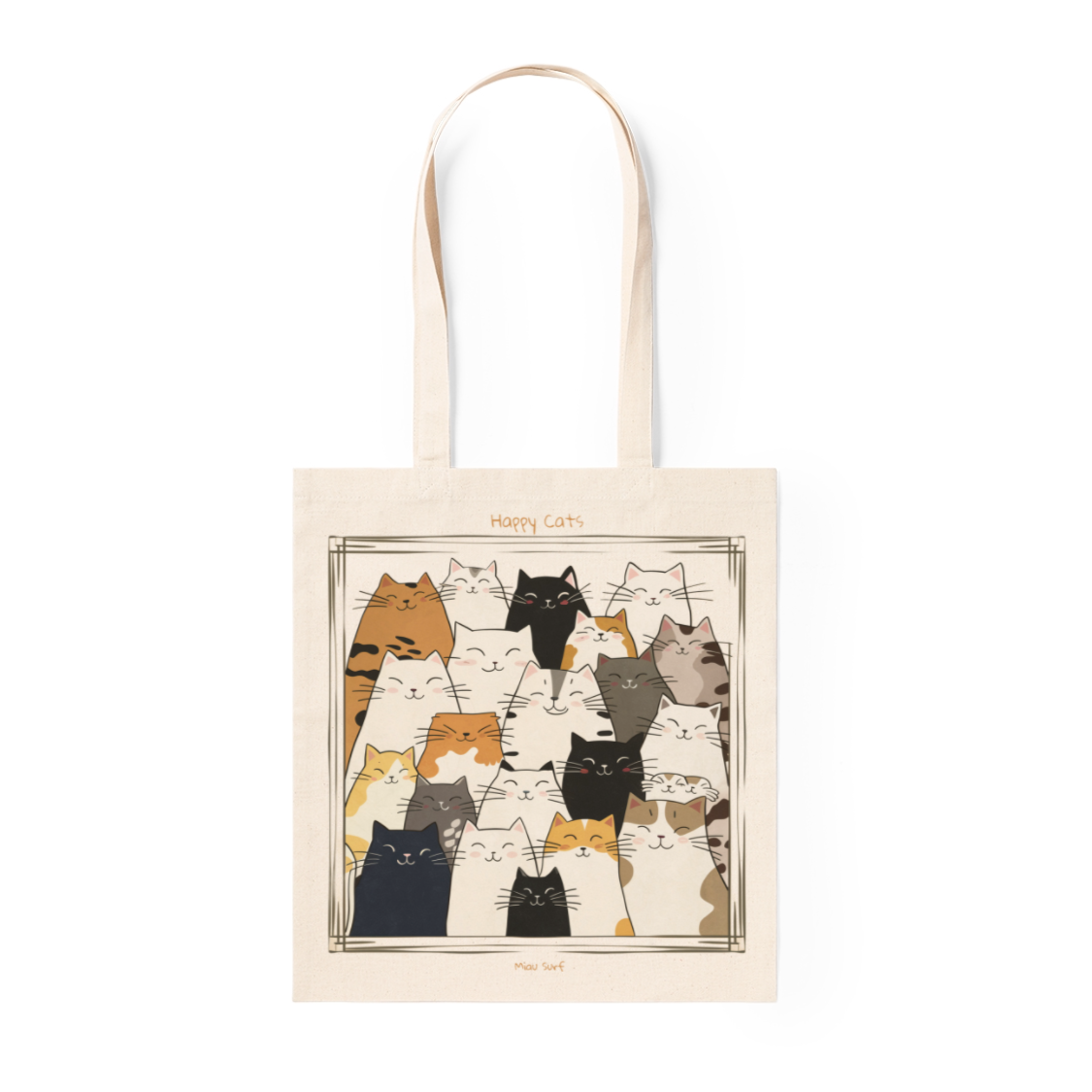 TOTE BAG SOLIDARIA HAPPY CATS