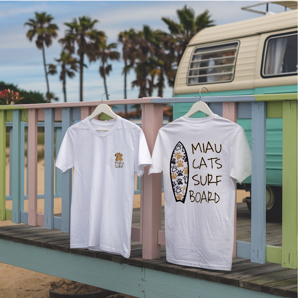 CAMISETA CATS SURF BOARD